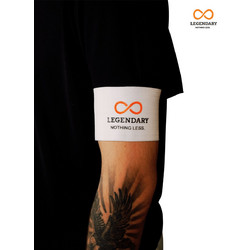 Legendary code0004 Περιβραχιόνιο Αρχηγού (Λευκό) Με Velcro