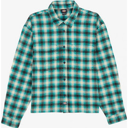 Dickies Jerome Cropped Flannel Shirt Ανδρικό Πουκάμισο Πράσινο DK0A8CHI0LN1