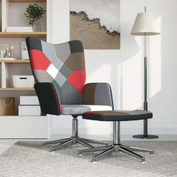 vidaXL Πολυθρόνα Relax με Υποπόδιο Πολύχρωμη 328202