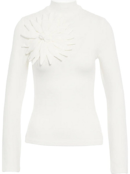 Μπλουζα Long Sleeve Flower Top 374313-C20 off-white