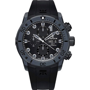 Edox CO-1 Ανδρικό Ρολόι Χρονογράφος Αυτόματο με Μαύρο Καουτσούκ Λουράκι 01125-CLNGN-NING Edox CO-1 Ανδρικό Ρολόι Χρονογράφος Αυτόματο με Μαύρο Καουτσούκ Λουράκι 01125-CLNGN-NING