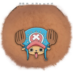 One Piece - Tony Tony Chopper Round Fuzzy Notebook