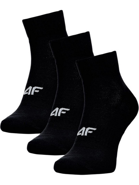 4F Ανδρικές Κάλτσες Κοντές Μαύρες 3Pack 4FWMM00USOCM736-20S
