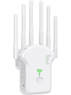 KouVolsen KOS-12077 Έξυπνος ασύρματος ενισχυτής σήματος wifi 2.4g-5.0g SD Ram 32mb - Λευκό