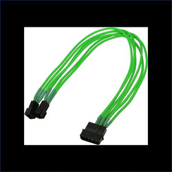 Καλώδιo Nanoxia 4-pin To 2 X 3-pin Single 30 Cm Neon-green NX42A30NG