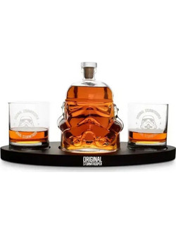 ThumbsUp! Original Stormtrooper 3D Helmet Decanter Set with Tray