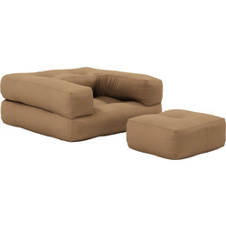 Πολυθρόνα-Κρεβάτι Futon MINI CUBE - Karup - 755 Mocca