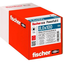 fischer Βίδα Γαλβανιζέ με Διάμετρο M8 και Μήκος 100mm 50τμχ 562930