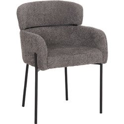 HomeMarkt Πολυθρόνα Wolf Γκρι 56x62x80Yεκ HM8583.11