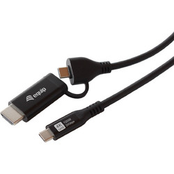 Equip USB-C to USB-C + HDMI Adapter, PD 100W, 4K/60Hz, 2.00m, Aluminum