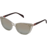 Tous STOA63 C61G Γυναικεία Γυαλιά Ηλίου Cat Eye Κοκάλινα Καφέ Διαφανή με Μαύρο Φακό
