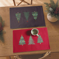 Χριστουγεννιάτικα Σουπλά My Christmas Tree 33X48 Red/Grey Nef Nef Homeware