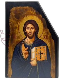 Εικόνα Ιησού Χριστού Παντοκράτορα Σινά Ξύλινη 22x30εκ