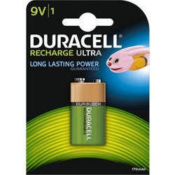 Duracell Rechargeable 9V 170mAh 1τμχ