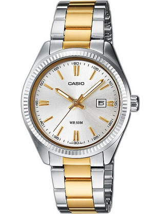 Casio Ανδρικό Ρολόι με Χρυσό Μεταλλικό Μπρασελέ MTP-1302PSG-7AVEF