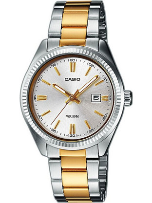 Casio Γυναικείο Ρολόι με Ασημί Μεταλλικό Μπρασελέ LTP-1302SG-7AVEF