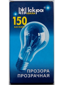 Iskra Λάμπα Κοινή Ε27/150W Διάφανη
