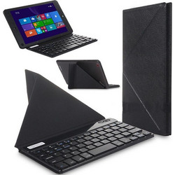 Universal Μαγνητική Δερμάτινη Θήκη Folio με Bluetooth Πληκτρολόγιο για Tablets 9.7''-10.8'' Μαύρο