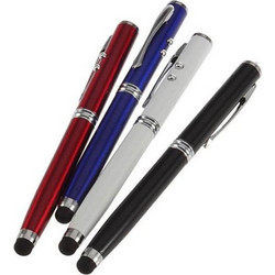 Πενάκι Γραφίδα Stylus Touch Pen 4 σε 1 με Στυλό, Φακό LED & Laser Pointer