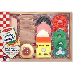 Melissa & Doug Sandwich Making Set Wooden Play Food 10513