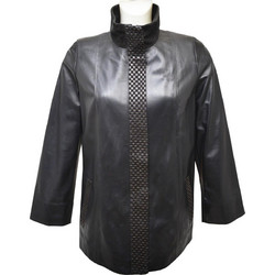 Leather 100 Γυναικείο Μπουφάν Δερμάτινο Μαύρο 21-W-K-186