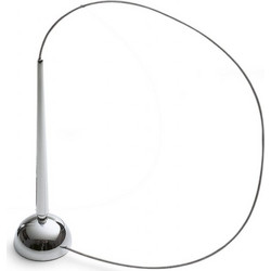 CLIP counter pen chrome, mirror-polished 18 (h) cm