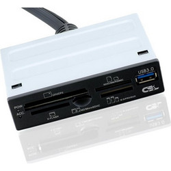 CSL internal Card Reader 3.5 inch / 1 x USB 3 Port Super Speed / SD/SDHC / Mini SDHC / Micro SDHC/XD / CF/MD black