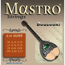 Mastro Σετ 8 Χορδές Μπουζουκιού Silver Plated Copper 10-26"