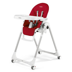 Peg Perego Prima Pappa Follow Me Αναδιπλούμενο Καρεκλάκι Φαγητού με Ροδάκια Fragola