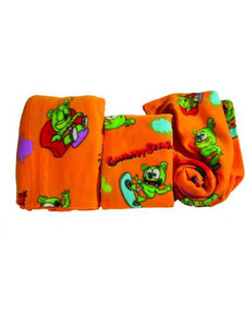 Viopros Gummy Bear Κουβέρτα Κούνιας Fleece 115x155 Πορτοκαλί
