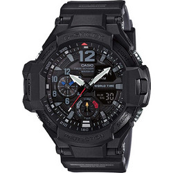 Casio G-Shock Ανδρικό Ρολόι Χρονογράφος με Μαύρο Καουτσούκ Λουράκι GA-1100-1A1ER