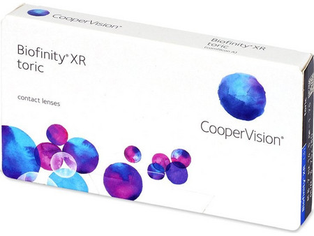 Cooper Vision Biofinity XR Τoric Μηνιαίοι Φακοί Επαφής Αστιγματικοί Σιλικόνης Υδρογέλης 3τμχ