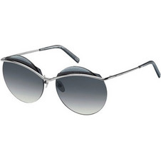 Marc Jacobs MARC102/S 6LB/9O Γυναικεία Γυαλιά Ηλίου Στρογγυλά Μεταλλικά Ασημί με Μαύρο Degradee Φακό