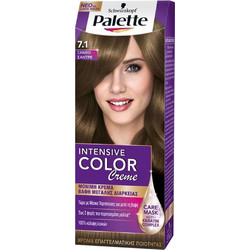 Schwarzkopf Palette Intensive Color Creme 7.1 Ash Blonde Μόνιμη Βαφή Μαλλιών 50ml