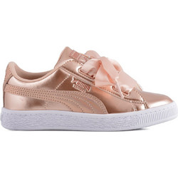 Puma Basket Heart Lunar Lux Παιδικά Sneakers Ροζ Χρυσό 365994-02