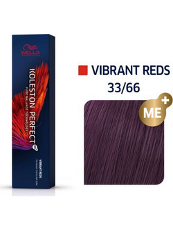 Wella Koleston Perfect Me+ Vibrant Reds 33/66 Έντονο Καστανό Σκούρο Βιολέ Μόνιμη Βαφή Μαλλιών 60ml