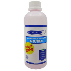 Ecofarm Ήπια Αλκοολούχος Λοσιόν 70° Neutral 500ml