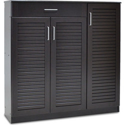 Pakoworld Sante Παπουτσοθήκη Ξύλινη Wenge Μ120xΠ37xΥ123cm 123-000004