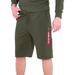 Alpha Industries X-Fit Cargo Αθλητική Ανδρική Βερμούδα Χακί 166301-257