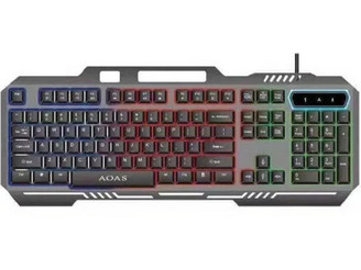 Aoas M888 Gaming Πληκτρολόγιο RGB Black