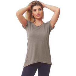 Bodymove Γυναικείο Αθλητικό T-Shirt Καφέ 894-11