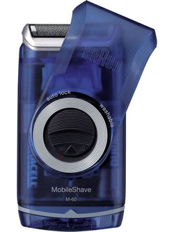 Braun Pocket Go Shaver M60 Ξυριστική Μηχανή Προσώπου Επαναφορτιζόμενη