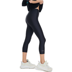 PCP Jacqueline 6/8 Shiny Γυναικείο Κολάν Capri Μαύρο