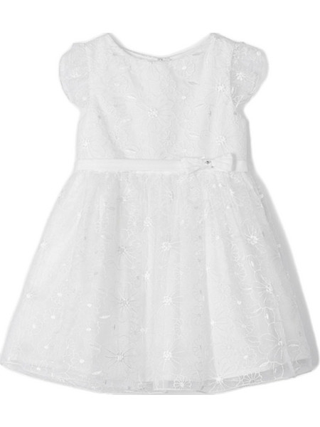 Mayoral Παιδικό Φόρεμα με Τούλι Λευκό 23-03911-014
