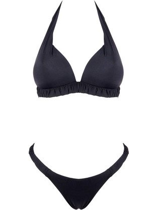 Gsecret Bikini Set με Ενίσχυση Ψηλόμεσο Brazil Μαύρο H1408-23316