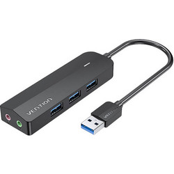 Vention CHIBB USB Hub 3.0 USB-A με 5 Θύρες USB-A & Εξωτερική Παροχή Ρεύματος