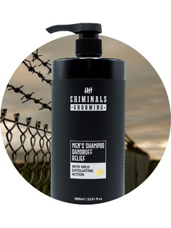 Criminals Dandruff Relief Σαμπουάν κατά της Ξηροδερμίας κατά της Πιτυρίδας για Ταλαιπωρημένα Μαλλιά 1lt