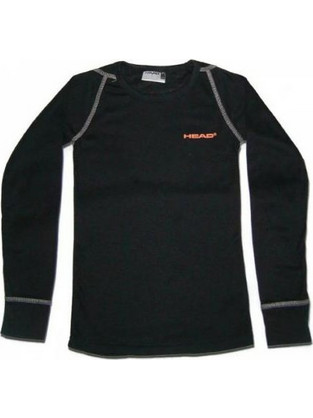 Head Παιδικό T-Shirt Μακρυμάνικο Μαύρο 25-00077