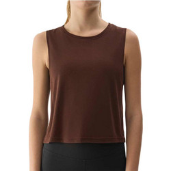 4F Γυναικείο Αθλητικό T-Shirt Καφέ 4FWSS24TSLEF068-81S