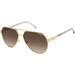 Carrera CA1067S 2F7HA Ανδρικά Γυαλιά Ηλίου Aviator Μεταλλικά Ασημί με Καφέ Degradee Φακό